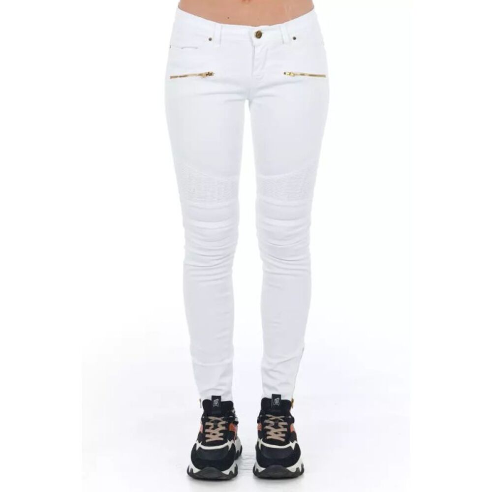 Frankie Morello White Cotton Women Women's Jeans